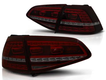 LED Rückleuchten für VW Golf 7 (VII) Limo Bj.12-17 Rot/Smoke dynamischer Blinker